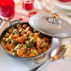 Staub 24 Oz Round Covered Braiser | Graphite Grey -Food Prep Tools Shop 000011012