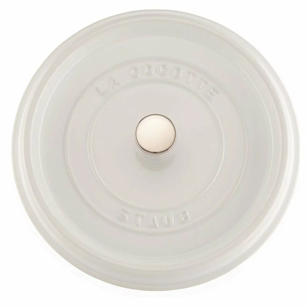Staub 5.5 Qt. Round Cocotte/Dutch Oven | White 4 Staub 5.5 Qt. Round Cocotte/Dutch Oven | White - Image 2