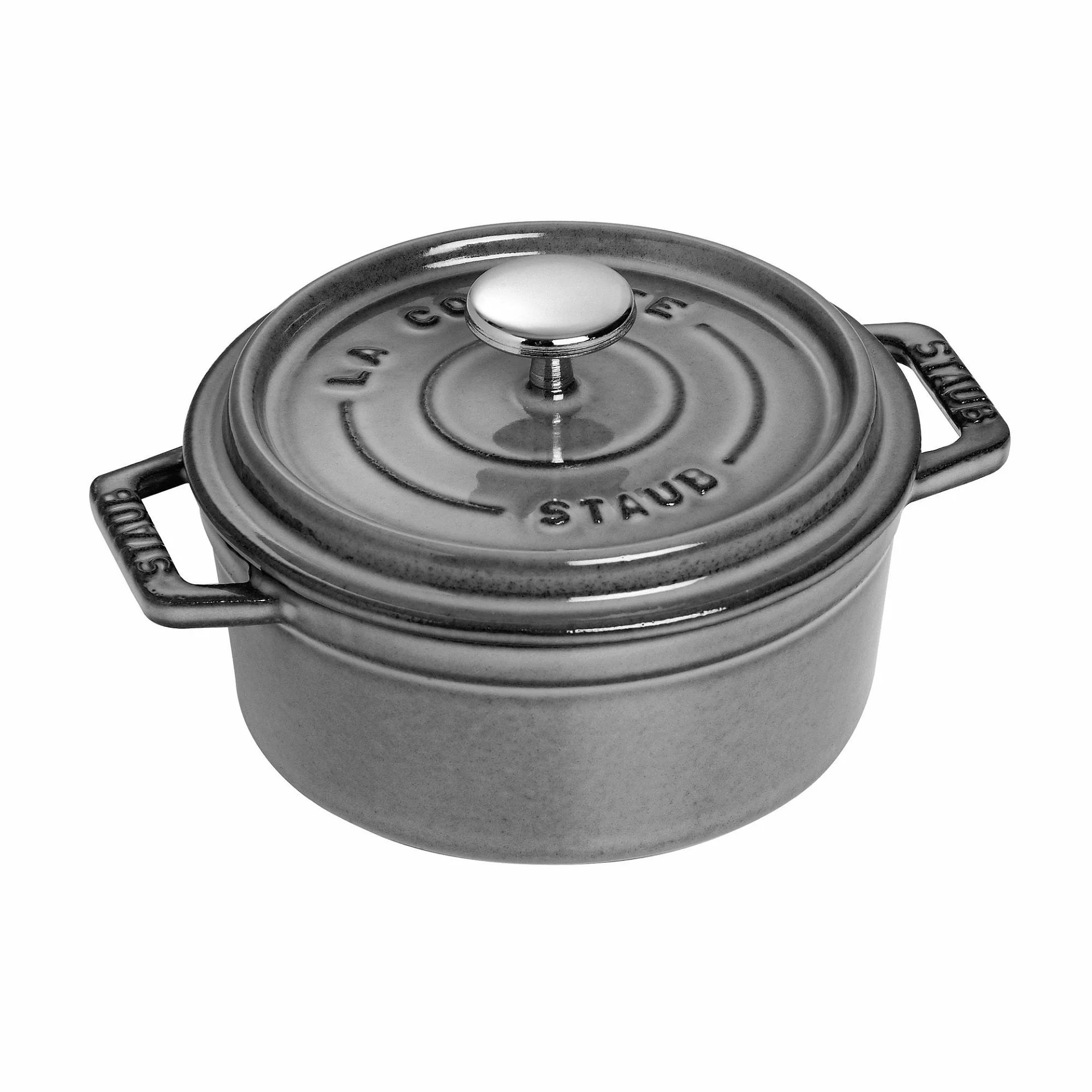 Staub 0.5 Qt. Round Cocotte/Dutch Oven | Graphite Grey 3 Staub 0.5 Qt. Round Cocotte/Dutch Oven | Graphite Grey