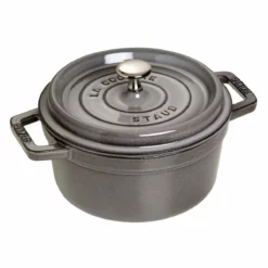 Staub 2.75 Qt. Round Cocotte/Dutch Oven | Graphite Grey