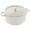 Staub 5.5 Qt. Round Cocotte/Dutch Oven | White 1 Staub 5.5 Qt. Round Cocotte/Dutch Oven | White -Food Prep Tools Shop 1102602 staub 5.5qt round cocotte white 2
