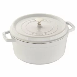 Staub 5.5 Qt. Round Cocotte/Dutch Oven | White