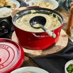 Staub 7 Qt. Round Cocotte/Dutch Oven | Cherry Red -Food Prep Tools Shop 1102806 05
