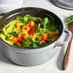 Staub 7 Qt. Round Cocotte/Dutch Oven | Graphite Grey -Food Prep Tools Shop 1102818