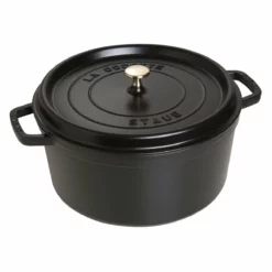 Staub 9 Qt. Round Cocotte/Dutch Oven | Matte Black