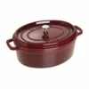 Staub 7 Qt. Oval Cocotte/Dutch Oven | Grenadine 1 Staub 7 Qt. Oval Cocotte/Dutch Oven | Grenadine -Food Prep Tools Shop 1103387 1