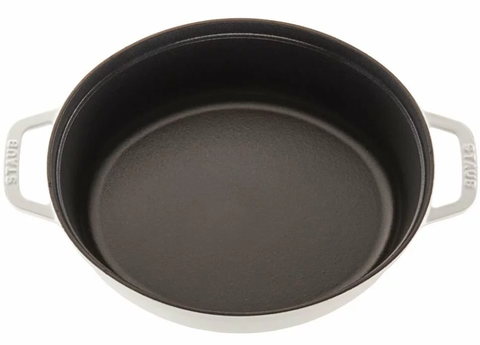 Staub 5.75 Qt. Oval Coq Au Vin Cocotte/Dutch Oven | White 4 Staub 5.75 Qt. Oval Coq Au Vin Cocotte/Dutch Oven | White - Image 2
