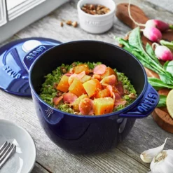 Staub 1.5 Qt. Petite French Oven | Dark Blue -Food Prep Tools Shop 11721691 ls 02