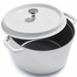 Staub 5 Qt Tall Cocotte | White