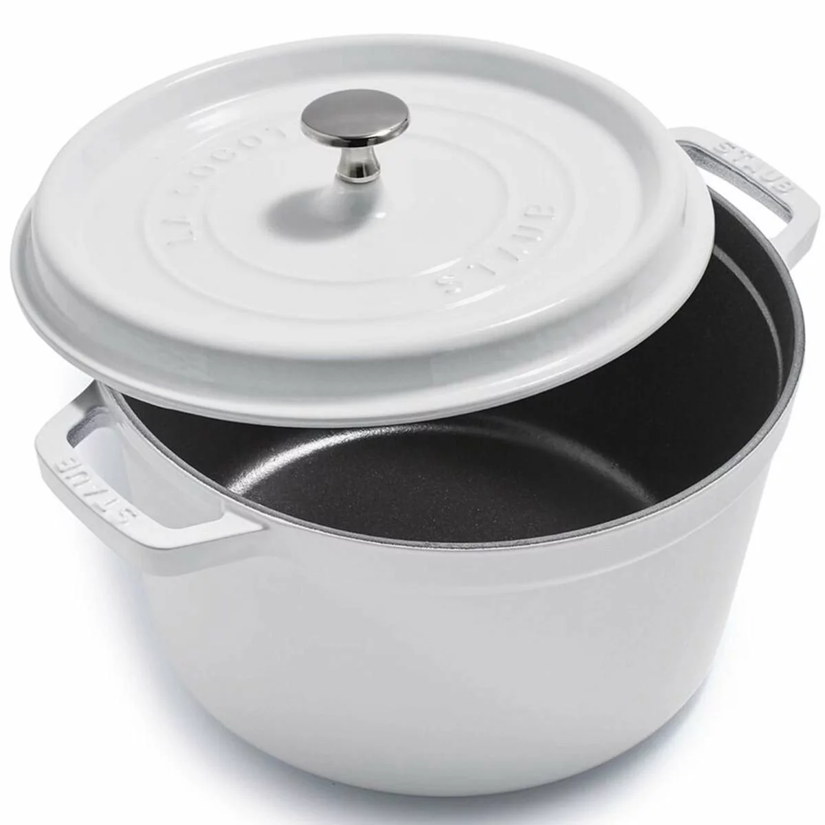 Staub 5 Qt Tall Cocotte | White 3 Staub 5 Qt Tall Cocotte | White