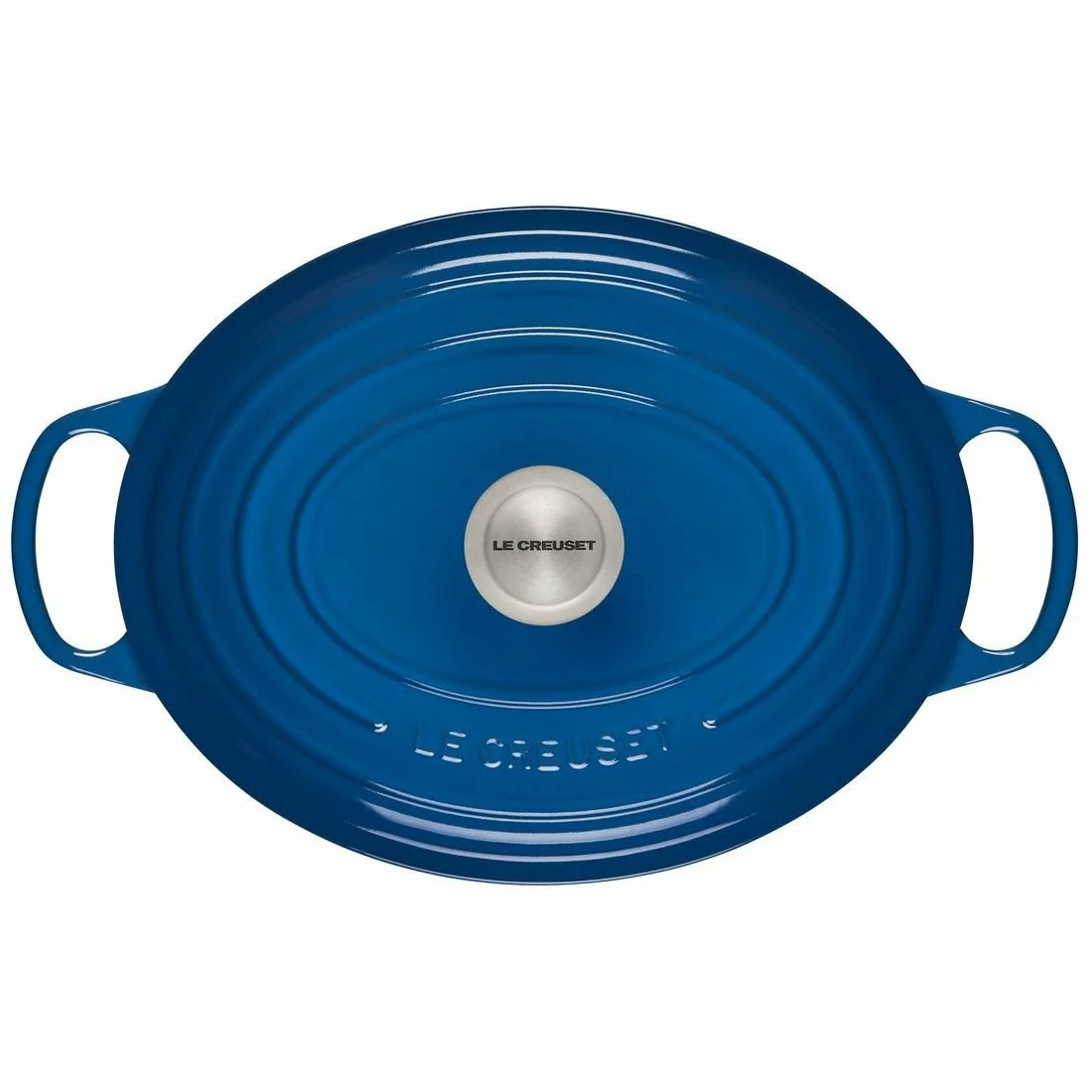 Le Creuset 6.75 Qt. Oval Signature Dutch Oven With Stainless Steel Knob | Marseille Blue 5 Le Creuset 6.75 Qt. Oval Signature Dutch Oven With Stainless Steel Knob | Marseille Blue - Image 3