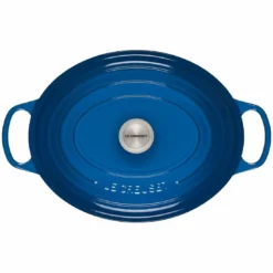 Le Creuset 9.5 Qt. Oval Signature Dutch Oven With Stainless Steel Knob | Marseille Blue -Food Prep Tools Shop 13426scr 96bd97d55b41a79