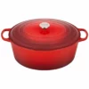 Le Creuset 15.5 Qt. Oval Signature Dutch Oven With Stainless Steel Knob | Cerise/Cherry Red -Food Prep Tools Shop 13428scr ffddbc6e2b809f5