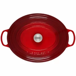 Le Creuset 15.5 Qt. Oval Signature Dutch Oven With Stainless Steel Knob | Cerise/Cherry Red -Food Prep Tools Shop 13430scr ae70dda22149b03