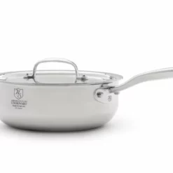 Heritage Steel Cookware Stainless Steel Saucier With Lid | 3 Qt.