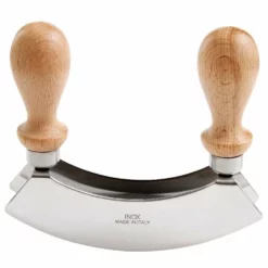 Harold Import Company Fante's Aunt Marisa's Double Mezzaluna Rocking Chopper / Mincer -Food Prep Tools Shop 14813 fantes aunt marissa double mezzaluna rocking chopper
