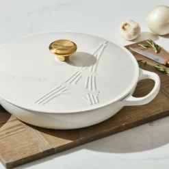 Le Creuset 3.5Qt Signature Braiser Eiffel Tower Collection | White 12 Le Creuset 3.5Qt Signature Braiser Eiffel Tower Collection | White -Food Prep Tools Shop 16309scr cd3e68463c94ec1
