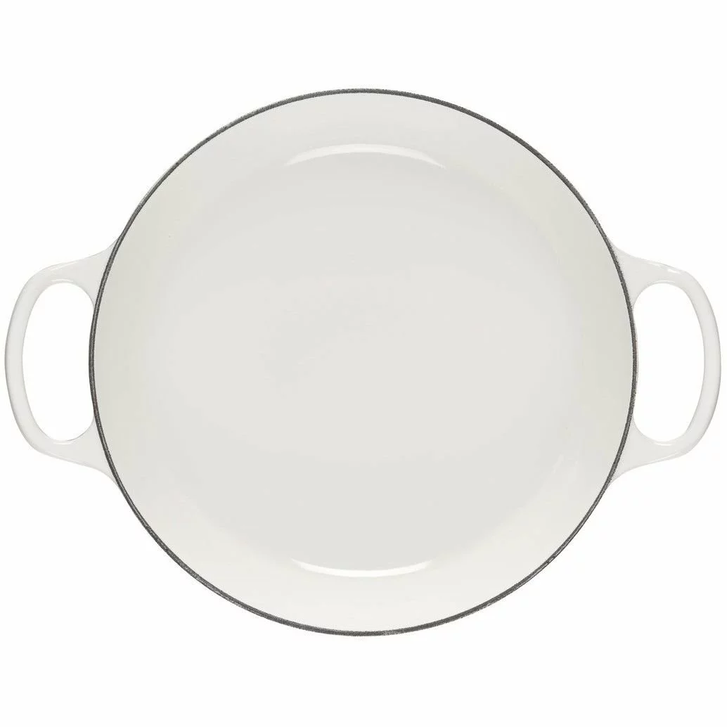 Le Creuset 3.5Qt Signature Braiser Eiffel Tower Collection | White 6 Le Creuset 3.5Qt Signature Braiser Eiffel Tower Collection | White - Image 4