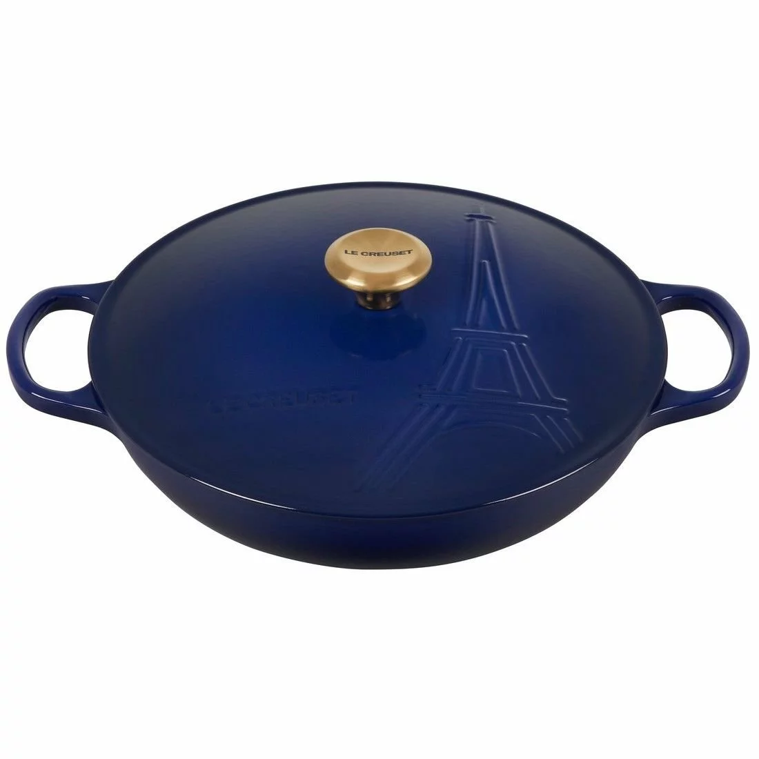 Le Creuset 3.5Qt Signature Braiser Eiffel Tower Collection | Indigo 3 Le Creuset 3.5Qt Signature Braiser Eiffel Tower Collection | Indigo