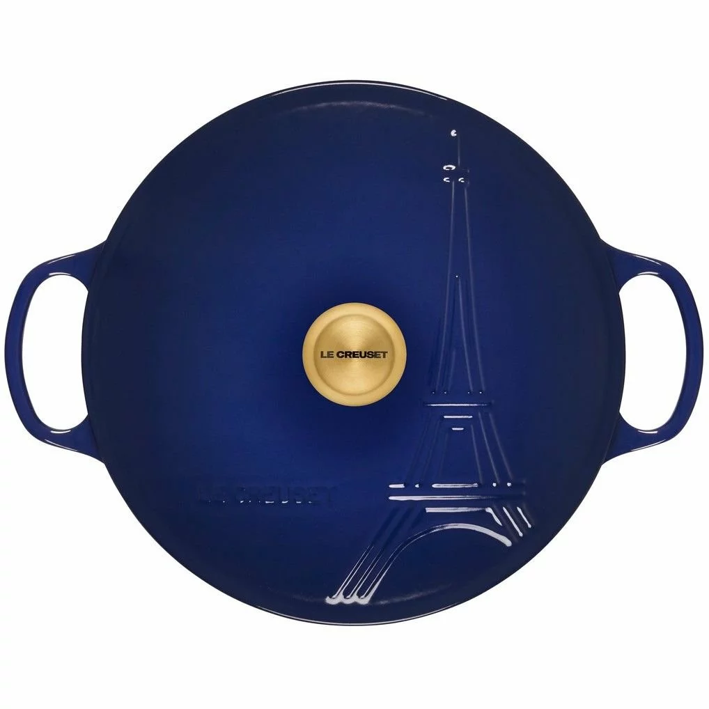 Le Creuset 3.5Qt Signature Braiser Eiffel Tower Collection | Indigo 5 Le Creuset 3.5Qt Signature Braiser Eiffel Tower Collection | Indigo - Image 3