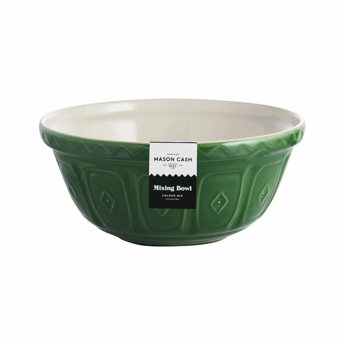 Mason Cash Color Mix S12 (4.25 Qt) Mixing Bowl | Green 4 Mason Cash Color Mix S12 (4.25 Qt) Mixing Bowl | Green - Image 2