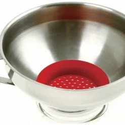 Norpro Wide Mouth Funnel With Silicone Strainer