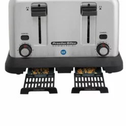 Proctor Silex ProctorSilex Commercial 4-Slice Toaster | Extra-Wide Slots 9 Proctor Silex ProctorSilex Commercial 4-Slice Toaster | Extra-Wide Slots -Food Prep Tools Shop 24850r trays