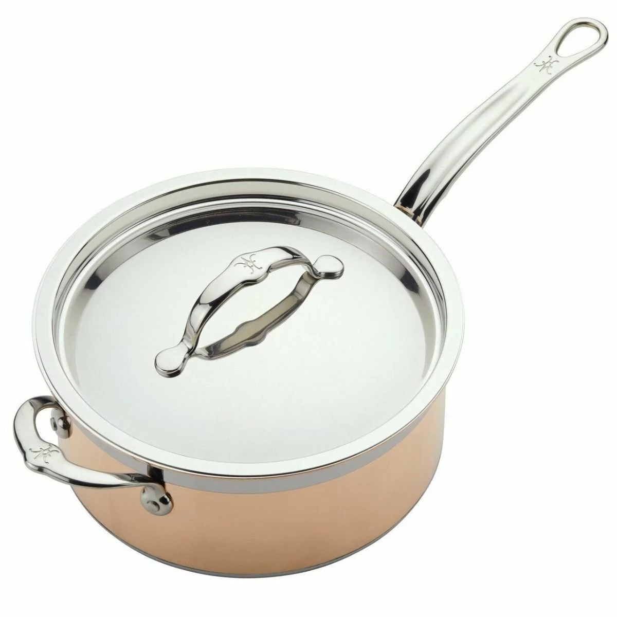 Hestan CopperBond Induction Cookware 4 Qt Covered Saucepan With Helper Handle 4 Hestan CopperBond Induction Cookware 4 Qt Covered Saucepan With Helper Handle - Image 2