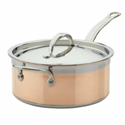 Hestan CopperBond Induction Cookware 4 Qt Covered Saucepan With Helper Handle 7 Hestan CopperBond Induction Cookware 4 Qt Covered Saucepan With Helper Handle -Food Prep Tools Shop 31596 hcb hestan copperbond induction 4qt saucepan with helper handle