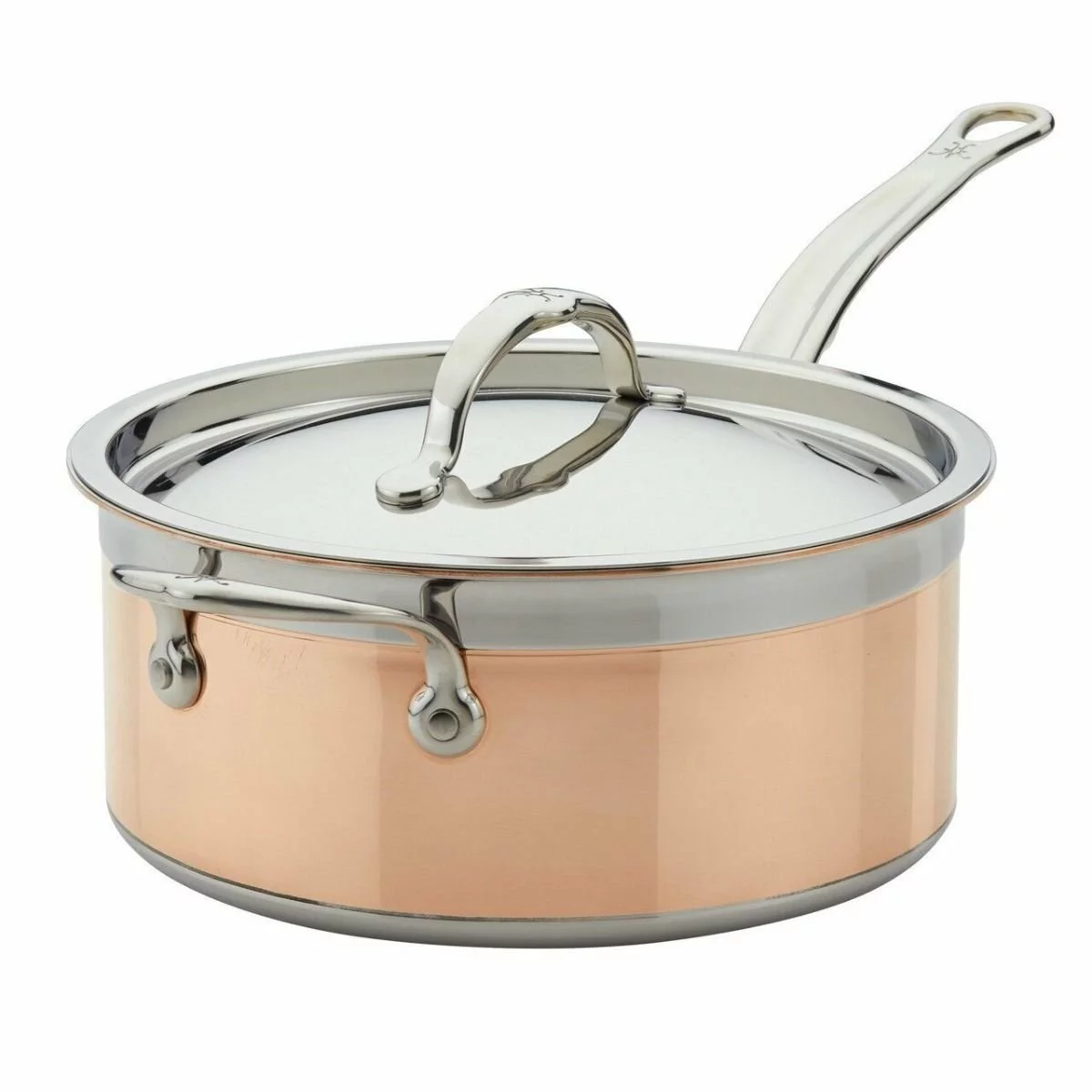 Hestan CopperBond Induction Cookware 4 Qt Covered Saucepan With Helper Handle 5 Hestan CopperBond Induction Cookware 4 Qt Covered Saucepan With Helper Handle - Image 3