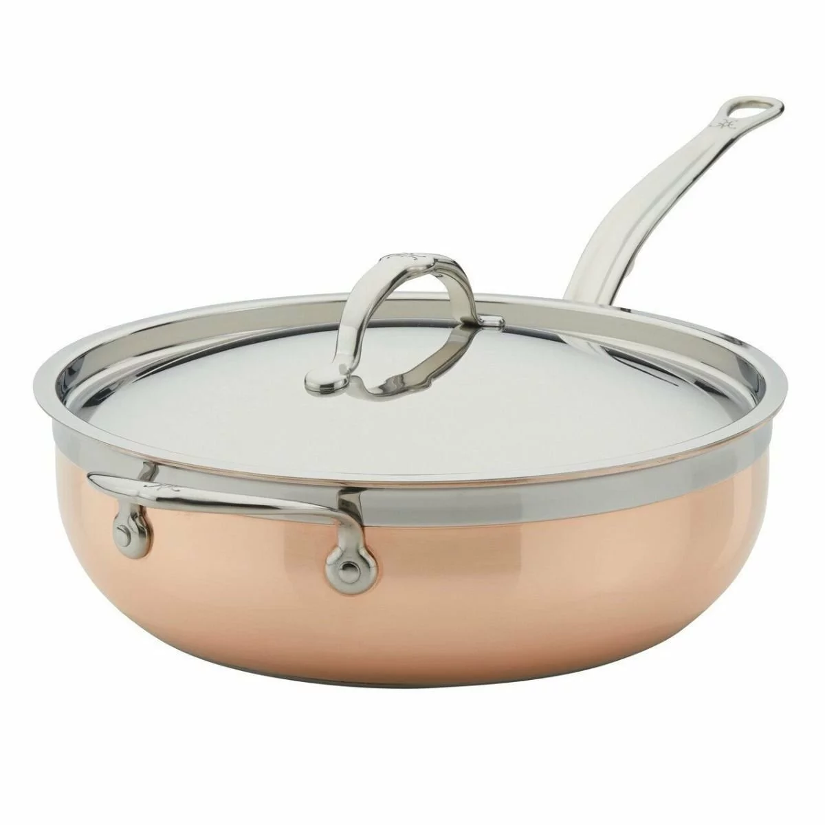 Hestan CopperBond Induction Cookware 5 Qt Covered Essential Pan With Helper Handle 7 Hestan CopperBond Induction Cookware 5 Qt Covered Essential Pan With Helper Handle - Image 5