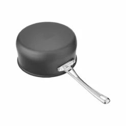 Cuisinart Contour Hard Anodized Saucepan With Cover | 3 Qt. -Food Prep Tools Shop 3qtbottomonwhite