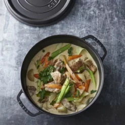 Staub 7 Qt. Round Cocotte/Dutch Oven | Matte Black -Food Prep Tools Shop 40500 281 0 4