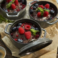 Staub 0.5 Qt. Round Cocotte/Dutch Oven | Graphite Grey 7 Staub 0.5 Qt. Round Cocotte/Dutch Oven | Graphite Grey -Food Prep Tools Shop 40509 474 2 1