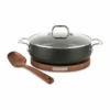 All-Clad HA1 Hard Anodized Nonstick 6 Qt. Dutch Oven With Acacia Wood Trivet & Spoon 2 All-Clad HA1 Hard Anodized Nonstick 6 Qt. Dutch Oven With Acacia Wood Trivet & Spoon -Food Prep Tools Shop 41uvcm27vvl. ac sl1000