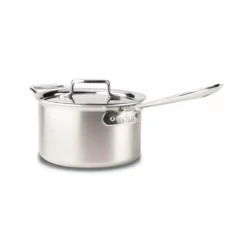 All-Clad D5 Brushed Stainless Steel Saucepan & Lid | 4 Qt.