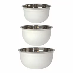 Danica Brands Now Designs By Danica Stainless Steel Mixing Bowls (Set Of 3) | Matte White