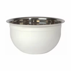 Danica Brands Now Designs By Danica Stainless Steel Mixing Bowls (Set Of 3) | Matte White -Food Prep Tools Shop 5205004 nd set3 mixing bowls white sup2 1