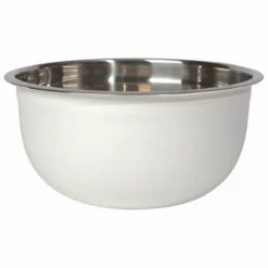 Danica Brands Now Designs By Danica Stainless Steel Mixing Bowls (Set Of 3) | Matte White -Food Prep Tools Shop 5205004 nd set3 mixing bowls white sup3
