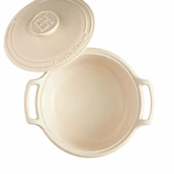 Emile Henry 4-Quart Sublime Stewpot | Creme -Food Prep Tools Shop 554740 sublime dutch oven top open