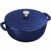 Staub 3.75 Qt Essential French Oven With Lilly Lid | Dark Blue -Food Prep Tools Shop 61dij3pah4l. ac sl1500
