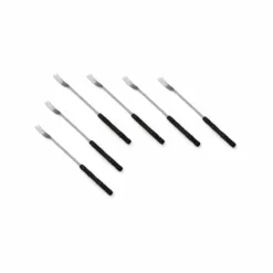 Swissmar 6-Piece Cheese Fondue Forks | Faux Wood Handle
