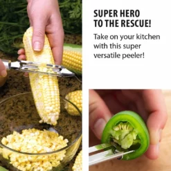 Rada Cutlery Deluxe Vegetable Peeler | Silver -Food Prep Tools Shop 71dxx 4tyyl. ac sl1100