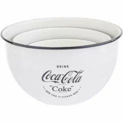 TableCraft Enamel Mixing Bowls (Set Of 3) | Coca-Cola