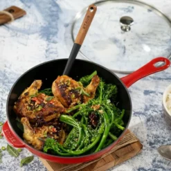 Staub 2.9 Qt Cast Iron Daily Pan | Cherry -Food Prep Tools Shop 750056174 1