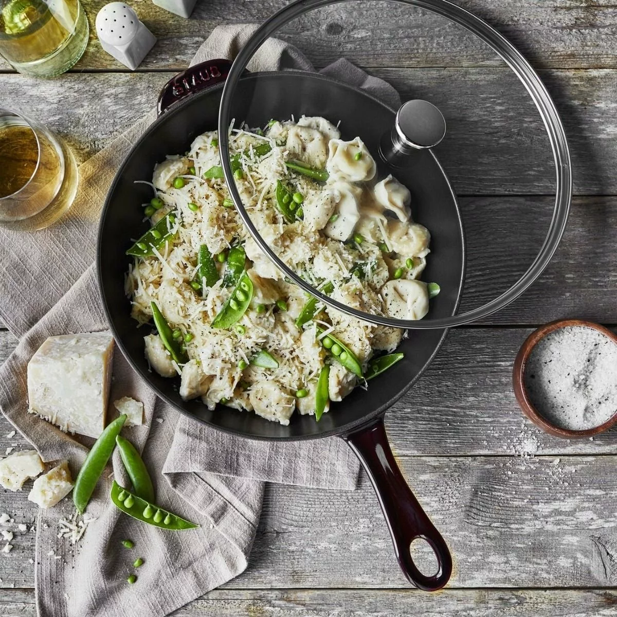 Staub 2.9 Qt Cast Iron Daily Pan | Grenadine 7 Staub 2.9 Qt Cast Iron Daily Pan | Grenadine - Image 5