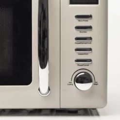 Haden Heritage Vintage Retro 0.7 Cubic Foot Microwave | Putty Beige -Food Prep Tools Shop 75030microwavedetail2 900x