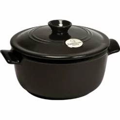 Emile Henry 4.2 Qt. Round Dutch Oven | Charcoal