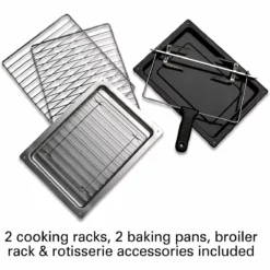 Hamilton Beach Home Hamilton Beach Countertop Oven With Convection & Rotisserie | Black & Stainless -Food Prep Tools Shop 815lylv9vyl. ac sl1500