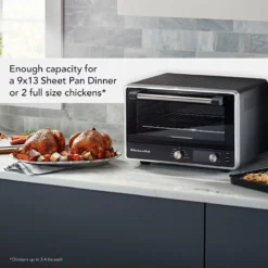 KitchenAid Digital Countertop Oven With Air Fry | Black Matte -Food Prep Tools Shop 819gxpace6l. ac sl1500